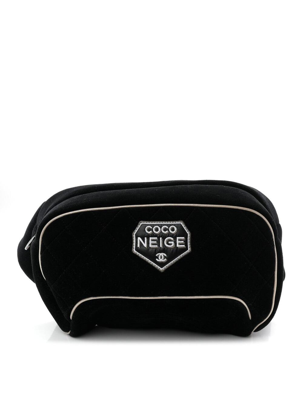 Chanel Velvet Quilted Coco Neige Waist #284325C15B
